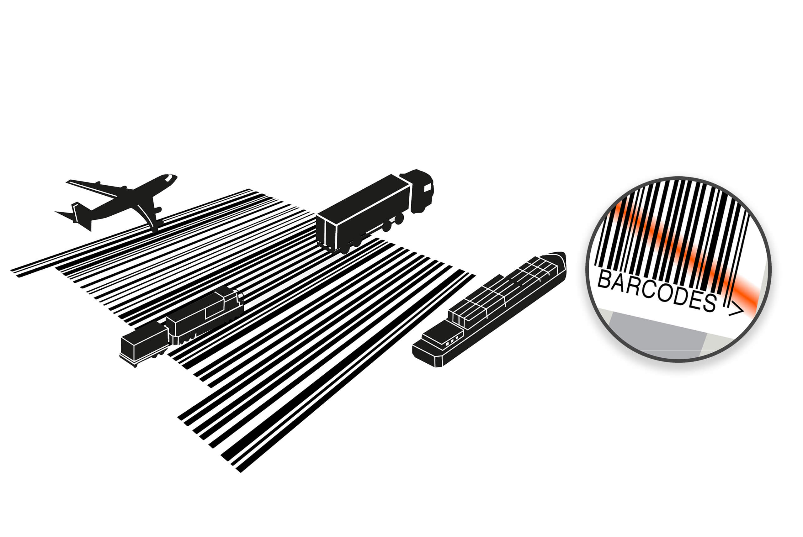 International Barcodes with Shipping and Delivery Trucks with Graphic (1) International Barcodes with Shipping and Delivery Trucks with Graphic (1)