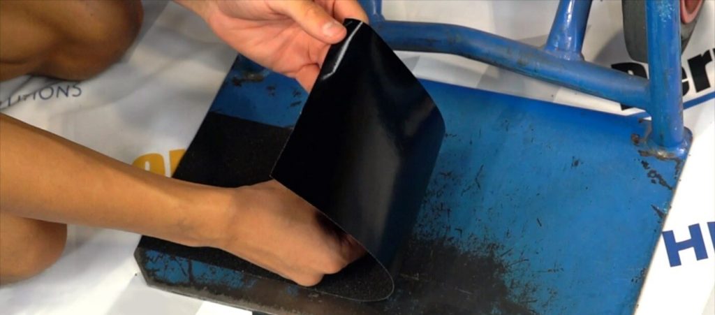 Applying Safety-Grip Tape to The Application Surface