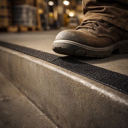 Black-Standard-Anti-Slip-tape-Boot-On-Step