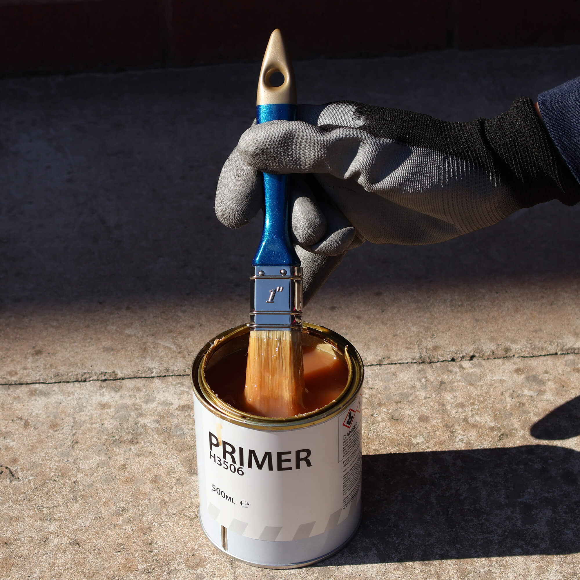 H3506 & H3505 Surface Primer - Seals Porous Surface Before Tape Application H3506 Surface Primer 500ml Dipping Brush for T…