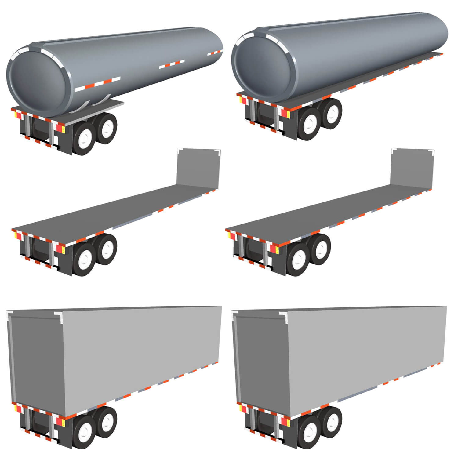 H6602 DOT Tape DOT Tape on a Truck Renders