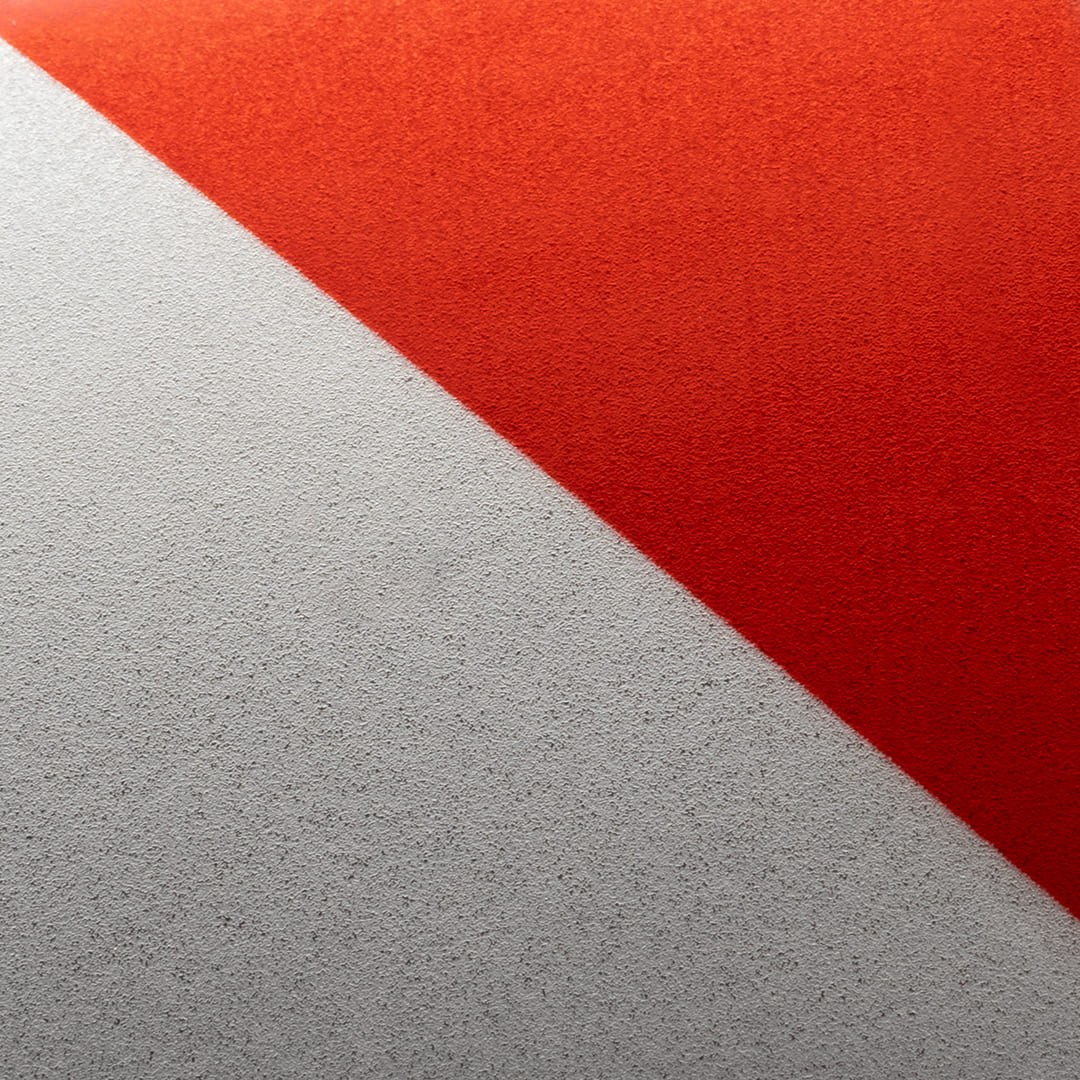 H6601 commercial grade reflective tape red and white swatch