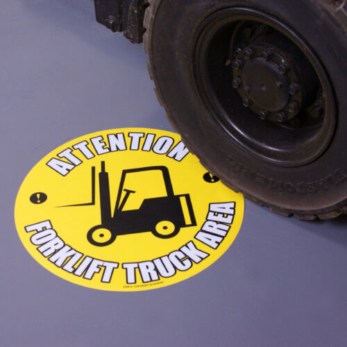 EWM01-Attention-Forklift-Truck-Area-Floor-Sign-on-Warehouse-Floor-with-Forklift-2.jpg