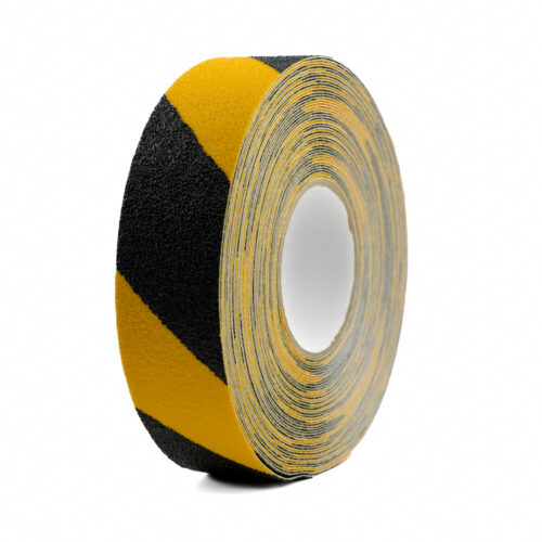 H3402D Black & Yellow Hazard Coarse Safety-Grip Angled Side View-1.jpg